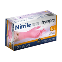 HY@PRO Nitril handschoenen L poedervrij roze (3,8 gram, 24 cm, 100 stuks)  SHY00090