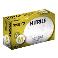 HY@PRO Nitril handschoenen M poedervrij blauw (3,5 gram, 24 cm, 150 stuks)  SHY00004