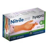 HY@PRO Nitril handschoenen M poedervrij oranje (3,5 gram, 24 cm, 100 stuks)  SHY00104