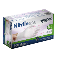 HY@PRO Nitril handschoenen M poedervrij wit (3,5 gram, 24 cm, 100 stuks)  SHY00058