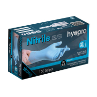 HY@PRO Nitril handschoenen XL poedervrij blauw (6 gram, 24 cm, 100 stuks)  SHY00134