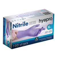 HY@PRO Nitril handschoenen XL poedervrij paars (3,5 gram, 24 cm, 100 stuks) SHY00100