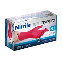HY@PRO Nitril handschoenen XL poedervrij rood (4 gram, 24 cm, 100 stuks)  SHY00118