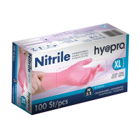 HY@PRO Nitril handschoenen XL poedervrij roze (3,8 gram, 24 cm, 100 stuks)  SHY00092