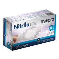 HY@PRO Nitril handschoenen XL poedervrij wit (3,5 gram, 24 cm, 100 stuks)  SHY00062