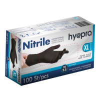 HY@PRO Nitril handschoenen XL poedervrij zwart (3,5 gram, 24 cm, 100 stuks)  SHY00070