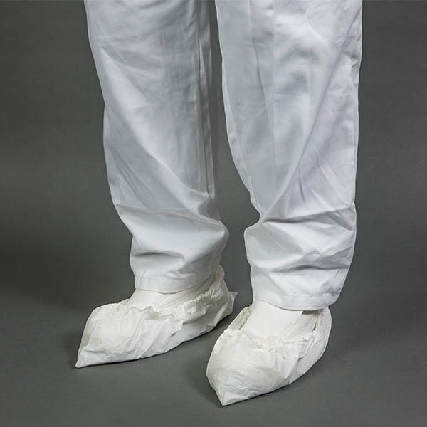 HY@PRO Non-woven/CPE antislip schoenovertrek wit/wit (50 stuks) SHY00559 - 1