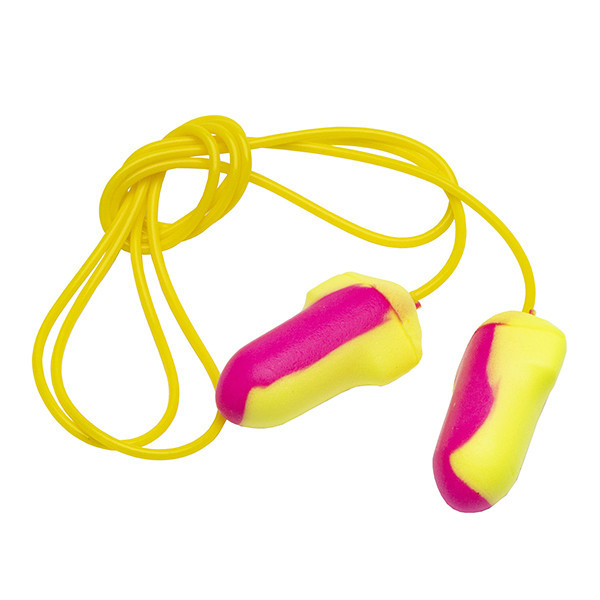 HY@PRO Oordopjes foam met koord roze/geel (200 paar – 35 dB) SHY00505 - 1