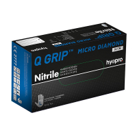 HY@PRO Q Grip Micro Diamond Nitril handschoenen L poedervrij blauw (24 cm, 50 stuks)  SHY00168