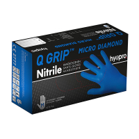 HY@PRO Q Grip Micro Diamond Nitril handschoenen M poedervrij blauw (29 cm, 50 stuks)  SHY00178