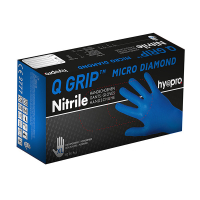 HY@PRO Q Grip Micro Diamond Nitril handschoenen XL poedervrij blauw (29 cm, 50 stuks)  SHY00182