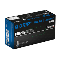 HY@PRO Q Grip Micro Diamond Nitril handschoenen XXXL poedervrij blauw (24 cm, 50 stuks)  SHY00174