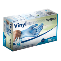 HY@PRO Vinyl handschoenen XL poedervrij blauw (5 gram, 24 cm, 100 stuks)  SHY00258