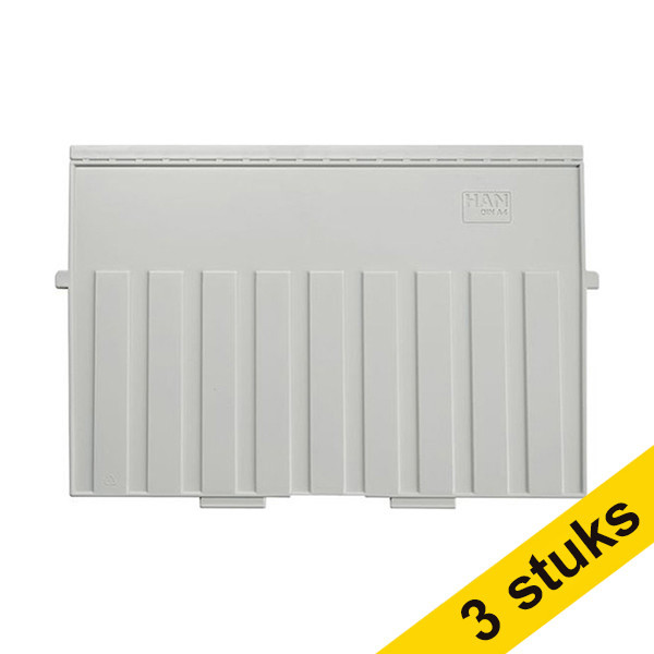 Aanbieding: 3x HAN tussenschot A4 plastic grijs 218084 - 1