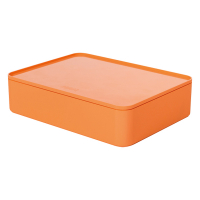 Han Allison smart-organiser box met deksel abrikoos oranje