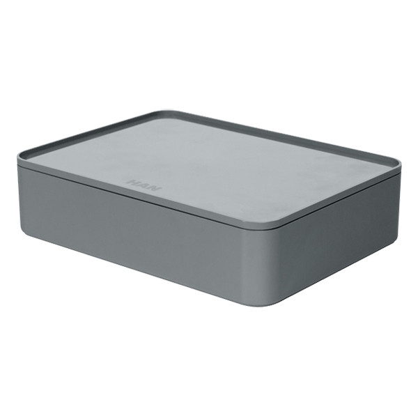 Han Allison smart-organiser box met deksel graniet grijs HA-1110-19 218063 - 1