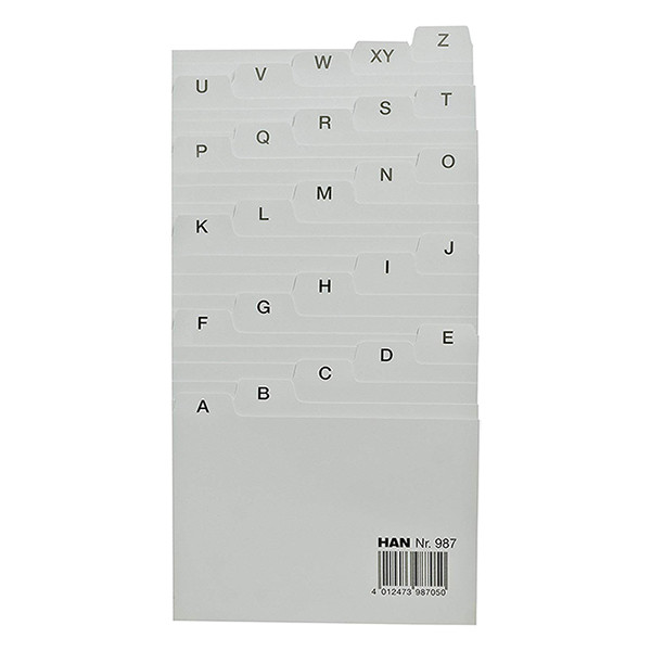 Han tabkaart grijs 105 x 70/80 mm (1 set) HA-987 206788 - 1