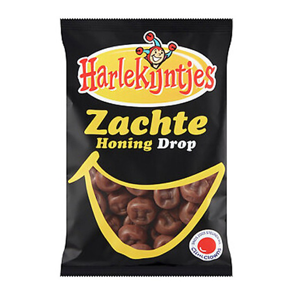 Harlekijndrop Zachte Honing drop 300 gram (per zak) 422833 - 1