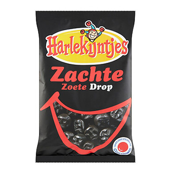 Harlekijndrop Zachte Zoete drop 300 gram (per zak) 422832 - 1