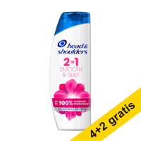 Aanbieding: 6x Head & Shoulders Smooth & Silky 2 in 1 hampoo (400 ml) SHE00220