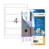 Herma 10165 printbare rugetiketten 61 x 192 mm A4 verwijderbaar breed wit (100 etiketten) 230872 - 1