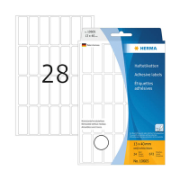 Herma 10605 multifunctionele etiketten verwijderbaar 13 x 40 mm wit (672 etiketten) 10605 230808