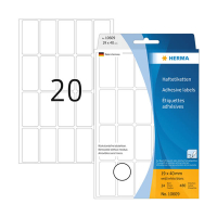 Herma 10609 multifunctionele etiketten verwijderbaar 19 x 40 mm wit (480 etiketten) 10609 230810