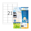 Herma 10727 gerecyclede universele etiketten A4 63,5 x 38,1 mm wit (1680 etiketten)