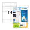 Herma 10731 gerecyclede universele etiketten A4 99,1 x 38,1 mm wit (1120 etiketten) 230840 - 1