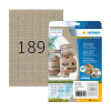 Herma 10750 gerecyclede universele etiketten A4 25,4 x 10 mm natuurlijk bruin (3780 etiketten) 230845 - 1
