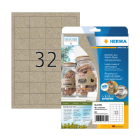 Herma 10752 gerecyclede universele etiketten A4 48,3 x 33,8 mm natuurlijk bruin (640 etiketten) 10752 230847
