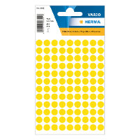 Herma 1841 markeringspunten Ø 8 mm rond geel (540 etiketten) 1841 230419