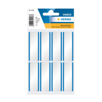 Herma 1903 naambadge etiketten 54 x 19 mm wit/blauw (16 etiketten) 1903 230968