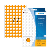 Herma 2234 markeringspunten Ø 13 mm fluor-oranje (1848 etiketten) 2234 230921