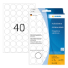 Herma 2250 multifunctionele etiketten Ø 19 mm rond wit (1.280 etiketten)