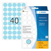 Herma 2253 multifunctionele etiketten Ø 19 mm rond blauw (1.280 etiketten)