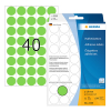 Herma 2255 multifunctionele etiketten Ø 19 mm rond groen (1.280 etiketten)