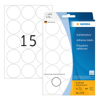Herma 2270 markeringspunten Ø 32 mm wit (480 etiketten) 2270 230717