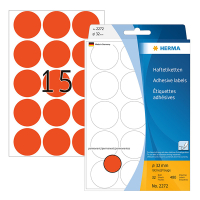 Herma 2272 markeringspunten Ø 32 mm rood (480 etiketten) 2272 230716