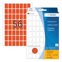 Herma 2342 multifunctionele etiketten 12 x 18 mm rood (1.792 etiketten) 2342 230661