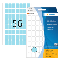 Herma 2343 multifunctionele etiketten 12 x 18 mm blauw (1792 etiketten) 2343 230658