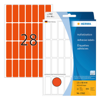 Herma 2362 multifunctionele etiketten 13 x 40 mm rood (896 etiketten) 2362 230670