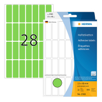 Herma 2365 multifunctionele etiketten 13 x 40 mm groen (896 etiketten) 2365 230669