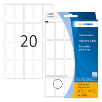 Herma 2400 multifunctionele etiketten 19 x 40 mm wit (640 etiketten) 2400 230434
