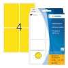 Herma 2491 multifunctionele etiketten 52 x 82 mm geel (128 etiketten)