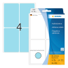 Herma 2493 multifunctionele etiketten 52 x 82 mm blauw (128 etiketten)
