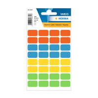 Herma 3631 multifunctionele etiketten 12 x 18 mm assorti kleuren (160 etiketten) 3631 230971