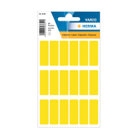 Herma 3651 multifunctionele etiketten 12 x 34 mm geel (90 etiketten) 3651 230974