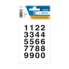 Herma 4136 0-9 etiketten 20 x 18 mm zwart/transparant (40 etiketten)