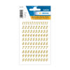 Herma 4151 0-9 etiketten 8 mm goud/transparant (64 etiketten)